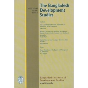 The Bangladesh Development Studies, Volume XXXVIII, Number 2, June 2015